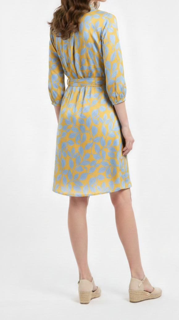 Vestido corto con estampado de hojas: Paquete mayoreo 3 piezas