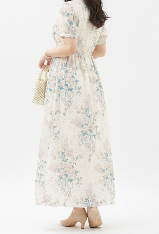 Vestido con flores de tira tejida: Paquete mayoreo 3 piezas