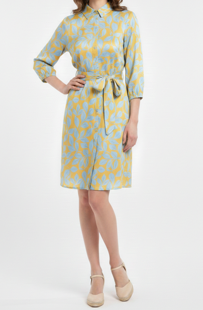 Vestido corto con estampado de hojas: Paquete mayoreo 3 piezas