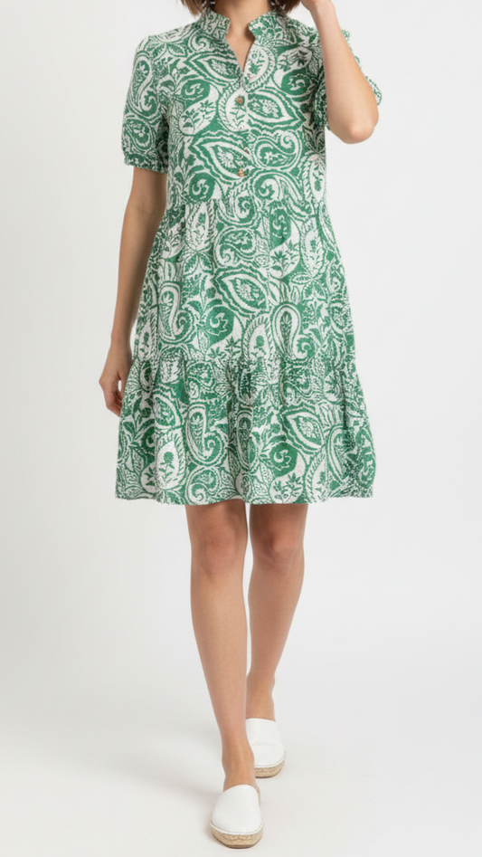 Vestido camisero corto color de mandalas: Paquete mayoreo 3 piezas