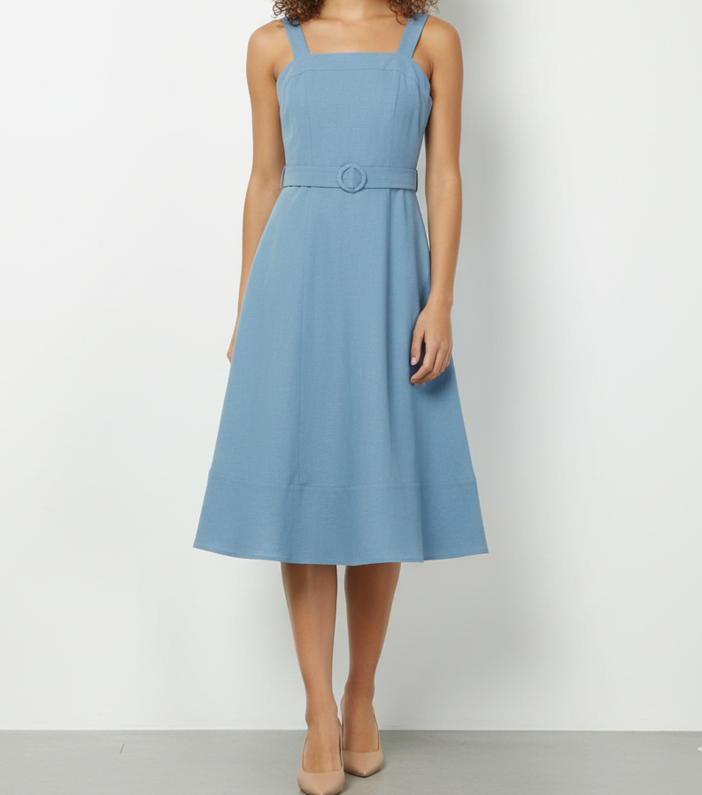 Vestido de tirante en mezclilla: Paquete mayoreo 3 piezas