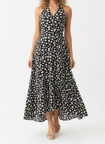 Vestido negro de margaritas: Paquete mayoreo 3 piezas