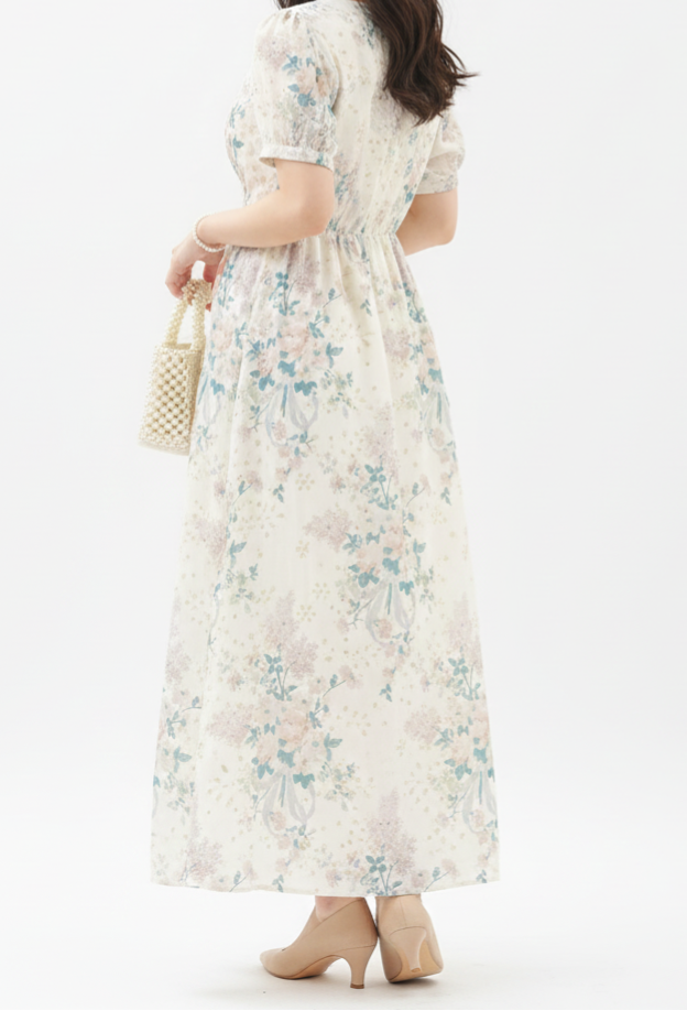 Vestido con flores de tira tejida: Paquete mayoreo 3 piezas