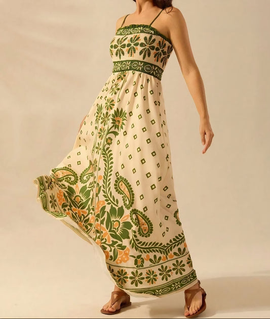 Vestido de tirantes estampado con flores: Paquete de mayoreo 3 piezas