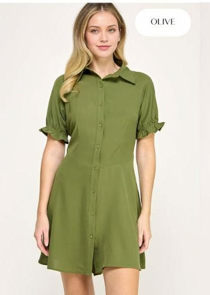 Vestido corto con corte en cintura: Paquete mayoreo 3 piezas