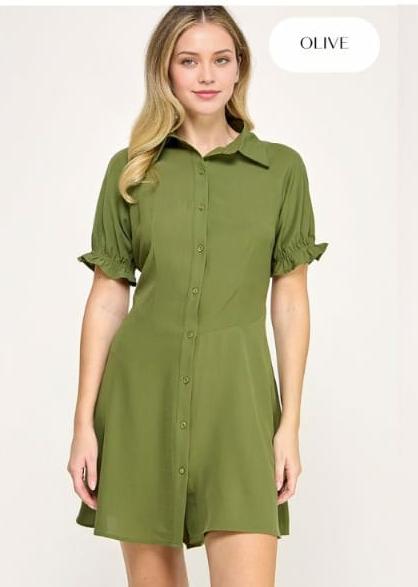 Vestido corto con corte en cintura: Paquete mayoreo 3 piezas