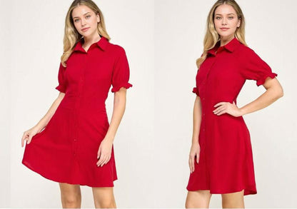 Vestido corto con corte en cintura: Paquete mayoreo 3 piezas