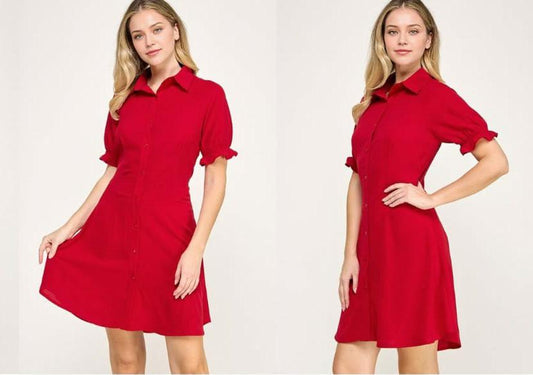 Vestido corto con corte en cintura: Paquete mayoreo 3 piezas