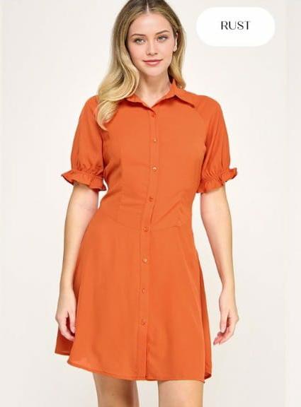 Vestido corto con corte en cintura: Paquete mayoreo 3 piezas